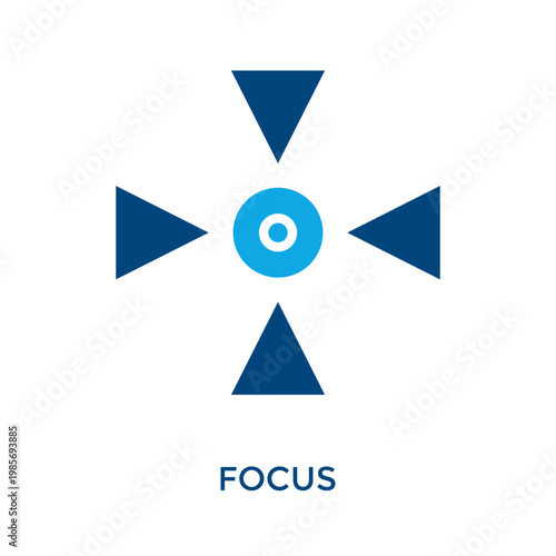 Focus Icon Dual Tone Style. Vector Illustration For Graphic Design