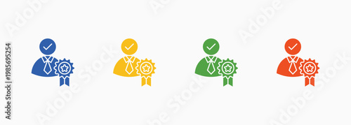 Professionalism Icon Set Color Multiple Style Collection Element For Design