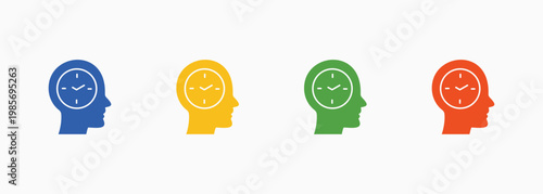 Patience Icon Set Color Multiple Style Collection Element For Design