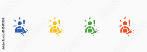 Awareness Icon Set Color Multiple Style Collection Element For Design