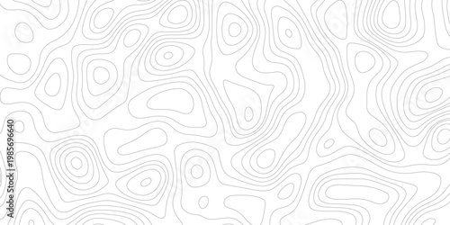 Topographic map background geographic line map with elevation assignments. Modern design with White background with topographic wavy pattern design.paper texture Imitation of a geographical map shade 