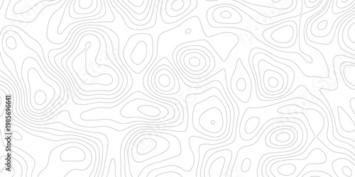 Topographic map background geographic line map with elevation assignments. Modern design with White background with topographic wavy pattern design.paper texture Imitation of a geographical map shades