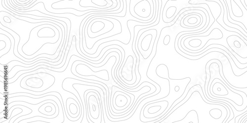 Topographic map background geographic line map with elevation assignments. Modern design with White background with topographic wavy pattern design.paper texture Imitation of a geographical map shade 