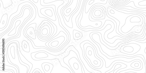 Topographic map background geographic line map with elevation assignments. Modern design with White background with topographic wavy pattern design.paper texture Imitation of a geographical map shades