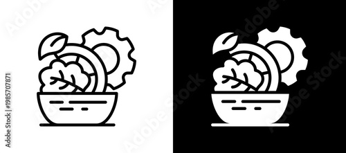 Functional Food lineglyph icon