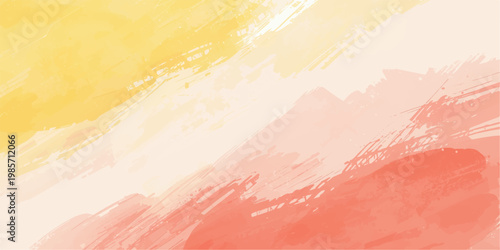 Vintage rose and pink abstract watercolor background vector illustration with a grunge paint texture on aged paper art material