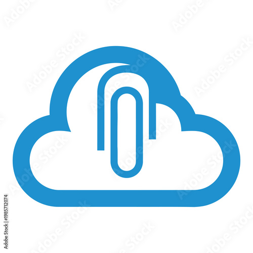 Cloud storage icon with padlock symbol for security and data protection online icon