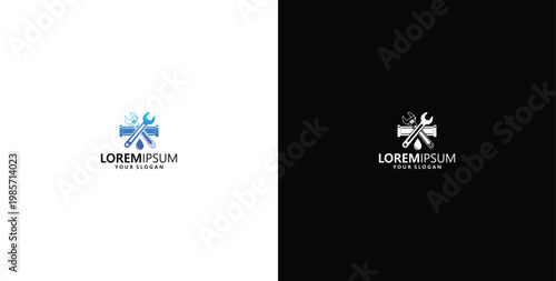 vector design logo for plumbing services and repairs