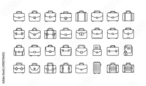 Minimal kilogram weight icon set with kettlebell and gym weight symbols in editable stroke vector format