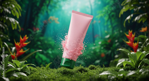 Natural cosmetic product demonstration for sustainable beauty branding to promote botanical based skincare solutions and clean ingredient transparency for eco conscious consumers