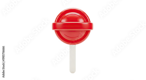 Red Lollipop with Happy Face