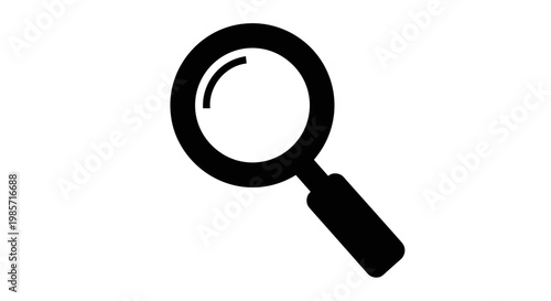 Magnifying glass icon symbol.