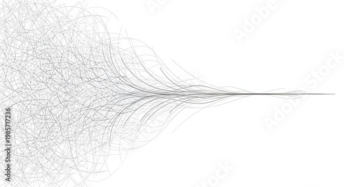 Abstract flow of lines and curves creating a sense of movement and convergence