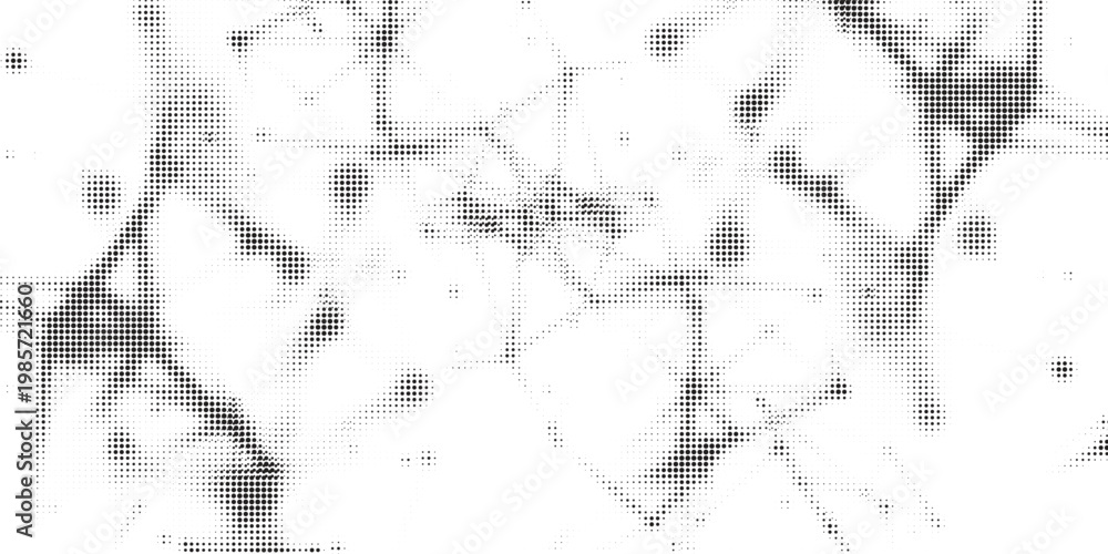 Fototapeta premium Black polka dots seamless pattern on white background. Halftone minimalist abstract modern dotted