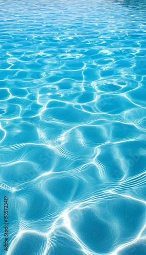 Aqua Ocean Pattern Featuring Soft Light Ripples and Minimal Reflections on Water Surface