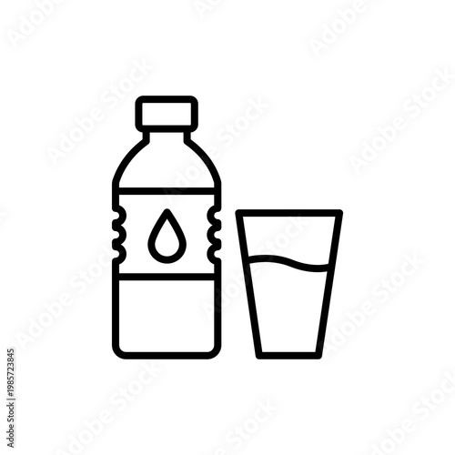 Healthy Hydration Water Icon