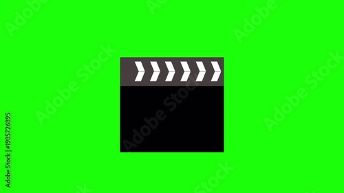Movie clapper board animation on transparent background, deleted scenes  and retake words on film slate for uncut footage, mistake, bloopers, outtakes movie with alpha channel in 4k.
