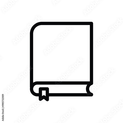 Book closed outline icon vector design good for web or mobile app