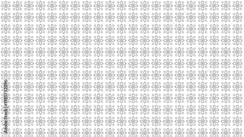 Seamless pattern with subtle light grey floral-geometric shapes and small dots on a crisp white background, offering a modern, minimal, and elegant repeating design, perfect for