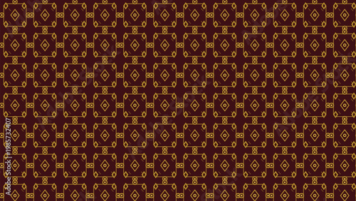 Seamless geometric pattern, elegant gold lines on a rich maroon background, creating a luxurious repeating texture. Modern, sophisticated digital paper, stylish textile, decorative