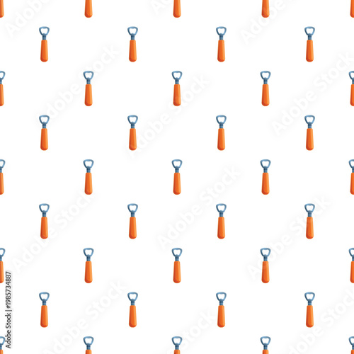 Bottle openers forming a repetitive background for beverage and bar concepts