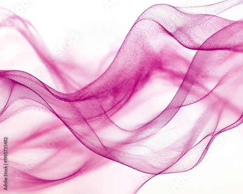 Abstract Pink Elegance Delicate Flowing Lines with Glimmering Particles on a Soft Light Background