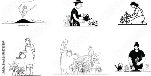 Ancient egyptian hieroglyphs and figures a collection of black and white illustrations depicting gods pharaohs and symbolic scenes