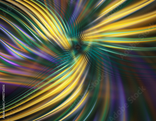 Fractal colored abstract on black background