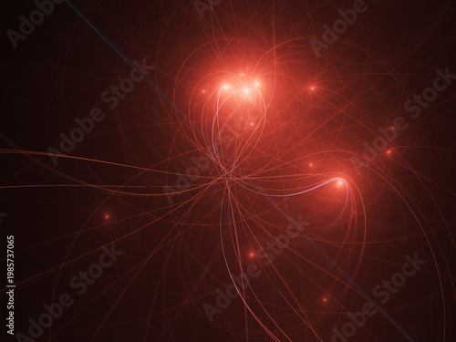 Fractal colored abstract on black background