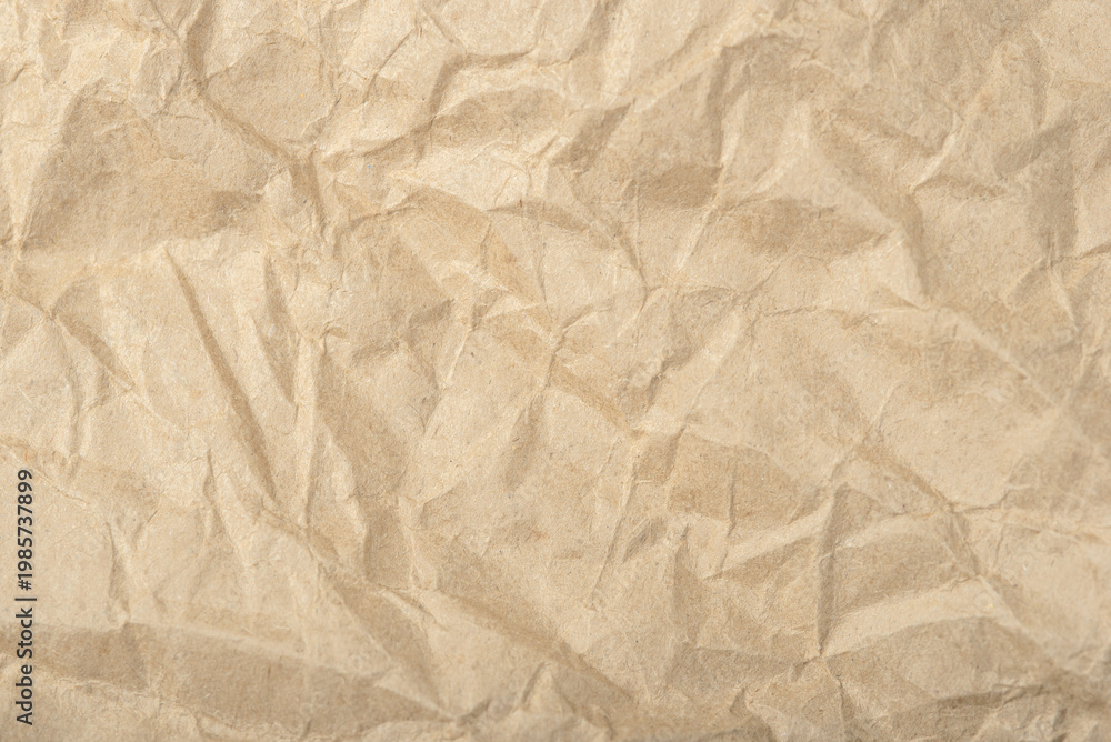 Obraz premium The texture of crumpled craft paper