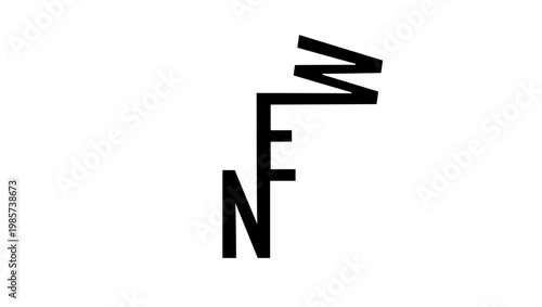 a symbol depicting a new, black isolated silhouette