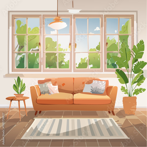 Eine beruhigende Wohnzimmeratmosphäre