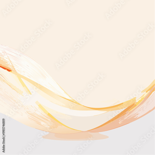 Abstrakte Lichtwellen fließen sanft durch das Bild und erzeugen eine elegante, fast schwerelose Bewegung