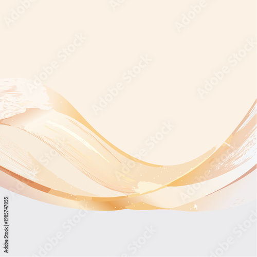 Abstrakte Lichtwellen fließen sanft durch das Bild und erzeugen eine elegante, fast schwerelose Bewegung