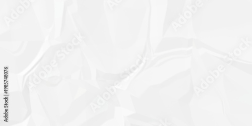 Crumple crushed white paper obsolete rumple craft design. wrinkle ripped cardboard crumple aged closeup recycled document grunge paper background.