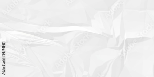 Crumple crushed white paper obsolete rumple craft design. wrinkle ripped cardboard crumple aged closeup recycled document grunge paper background.