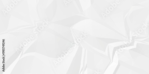 Crumple crushed white paper obsolete rumple craft design. wrinkle ripped cardboard crumple aged closeup recycled document grunge paper background.