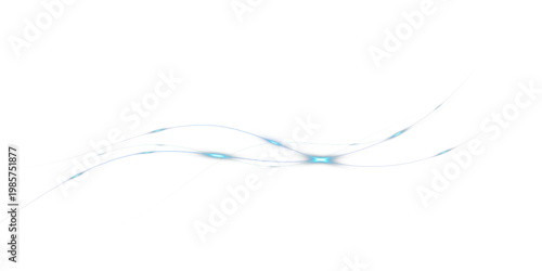 Glowing blue abstract wave with light particles and fluid lines overlay , ideal for modern creative design and digital artwork