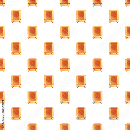 Commercial bakery ovens creating a seamless kitchen equipment pattern background