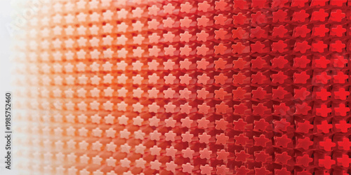 A seamless red knitted wool fabric texture featuring a macro close-up of a detailed textile pattern for a decorative material backdrop