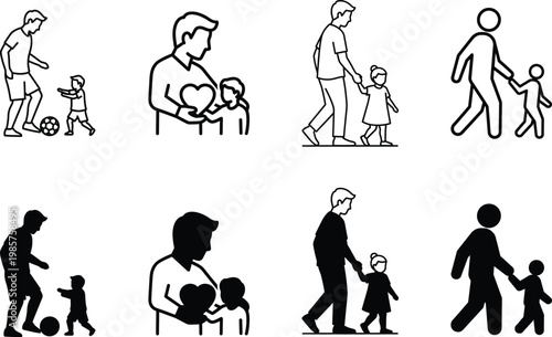 Family life stages a visual representation of parenthood and growth