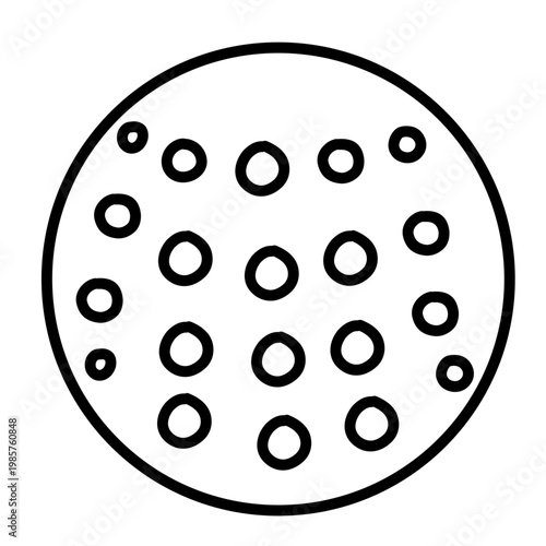 sport ball black line icon