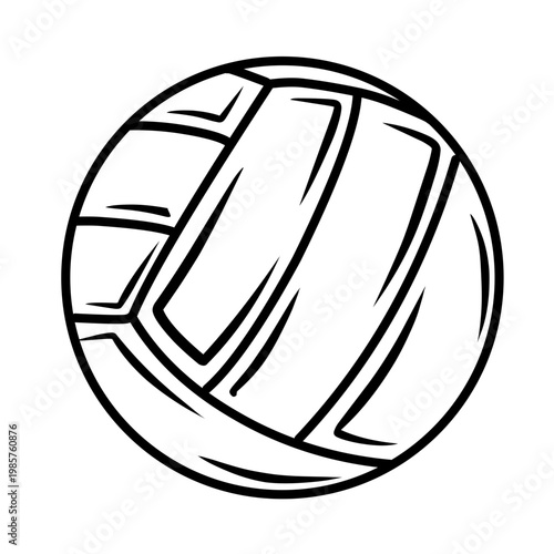 sport ball black line icon
