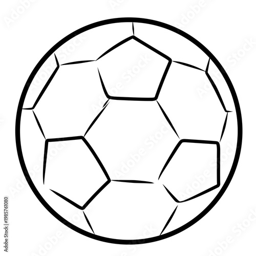sport ball black line icon