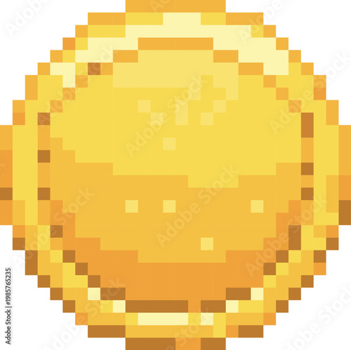 Coin Pixel Art Reward Badge