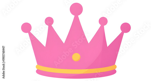 princess crown, pink crown icon, royal tiara, cute crown, fairy tale crown, girly design, queen crown, luxury symbol, crown illustration, royal icon, kids crown, fantasy crown, pink tiara, crown clipa