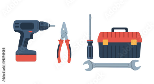 Collection of various hand tools.