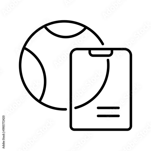 Internet education icon. Education and online learning line symbol. Black and white.