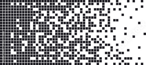 Pixel Disintegration Background Halftone