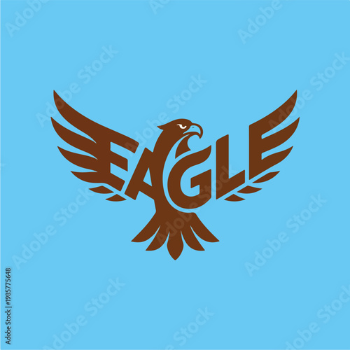 Brown Eagle Logo Design.